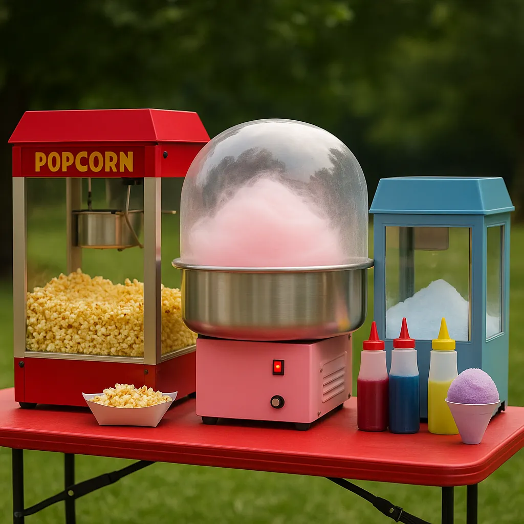 concessions, popcorn, snow cones, and cotton candy, long island event rentals