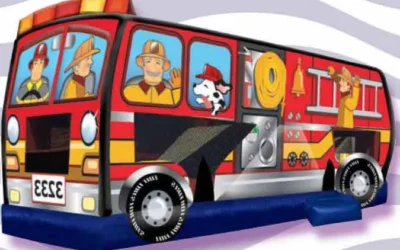 Fire Truck Inflatable Bouncer