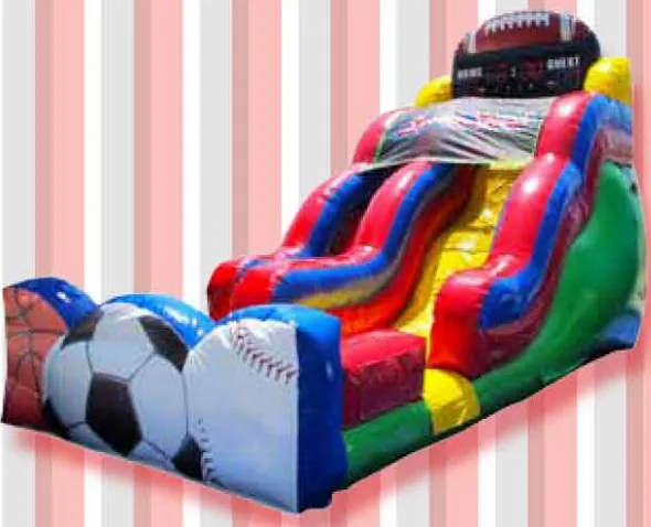 Inflatable sports theme slide, long island event rentals Inflatable sports theme slide, long island event rentals