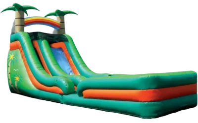 Tropical Splash Inflatable Slide